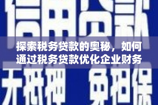 古城探索税务贷款的奥秘，如何通过税务贷款优化企业财务